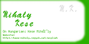 mihaly kese business card